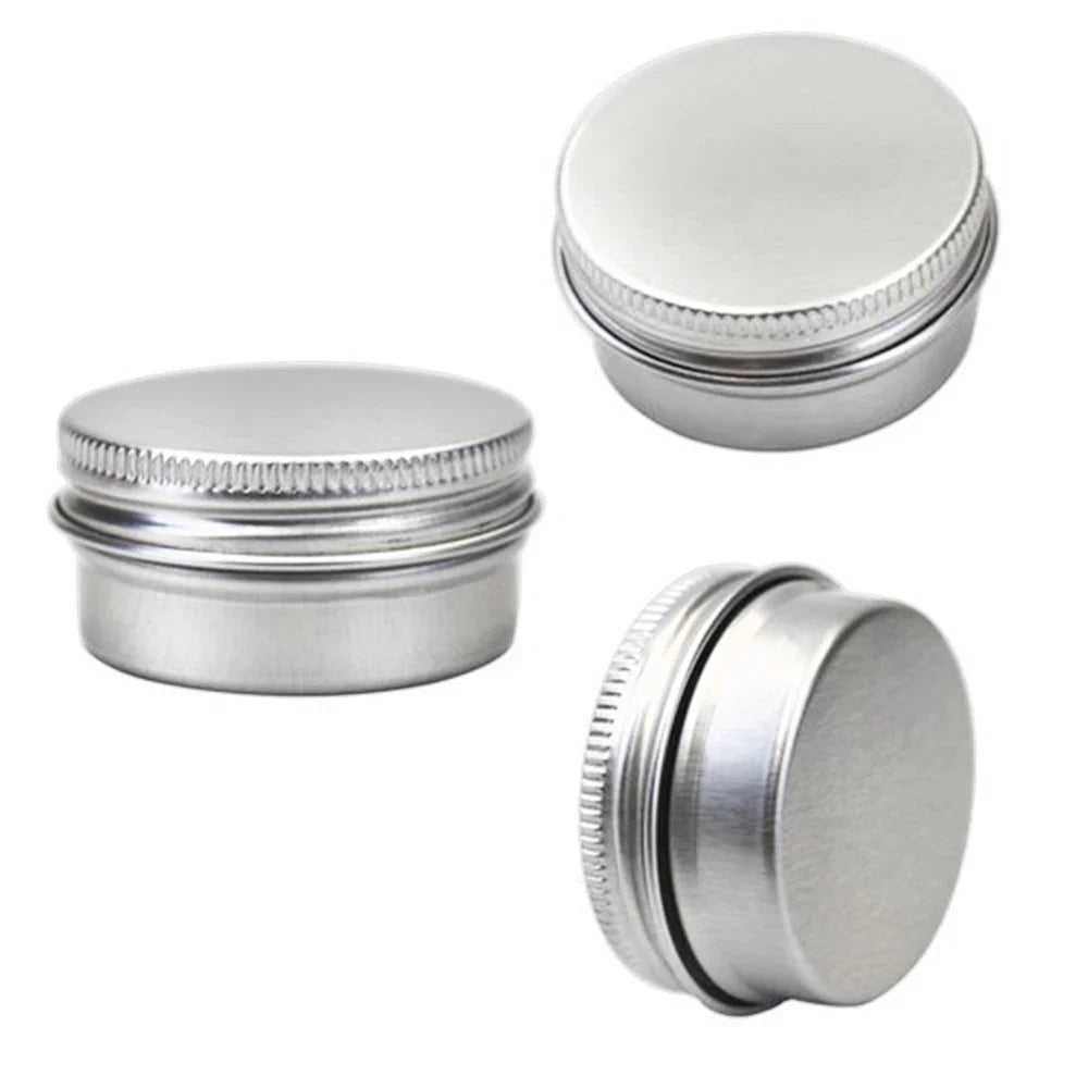 10pcs Aluminum Tin Metal Container 5g-50g Empty Candle Tins