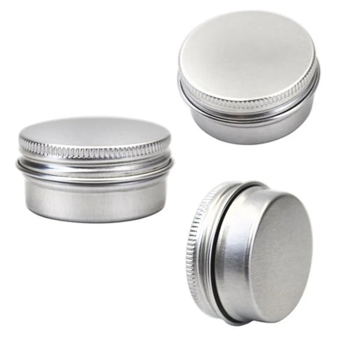 10pcs Aluminum Tin Metal Container 5g-50g Empty Candle Tins