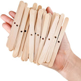 35Pcs Wooden Candle Wick Holders 11cm Length Hole Diameter