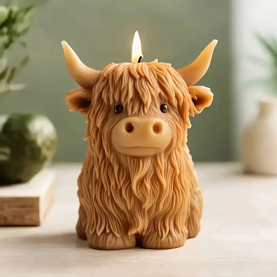 3D Yak-Shaped Candle Silicone Mold DIY Animal-Shaped Sculpture