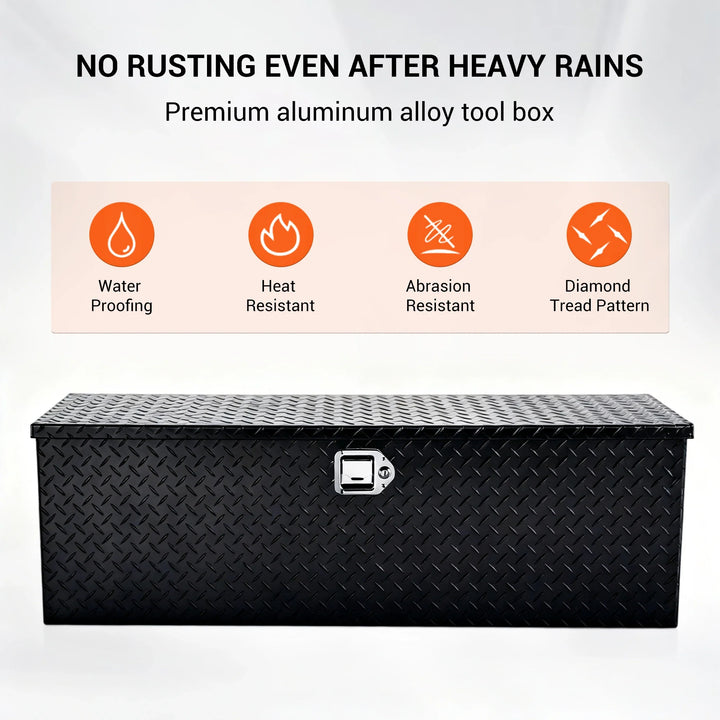Aluminum Truck Bed Tool Box 30 39 48 in Diamond Plate