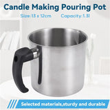 BQ-Candle Making Pouring Pot 44oz Double Boiler Wax Melting