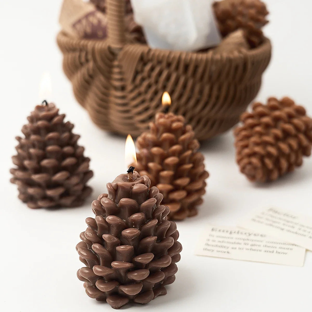 DIY 3D Pine Cone Silicone Candle Mold Handmade Simulated