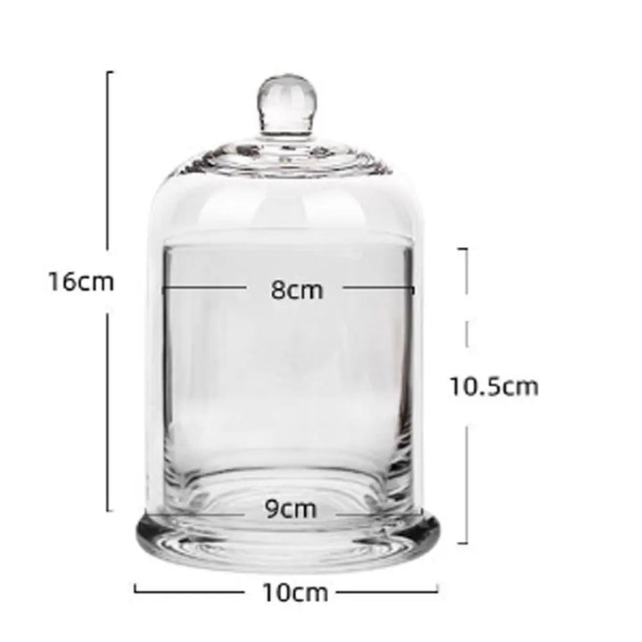 Glass Storage Jar 8 Colors Eternal Life Flower Art Candle