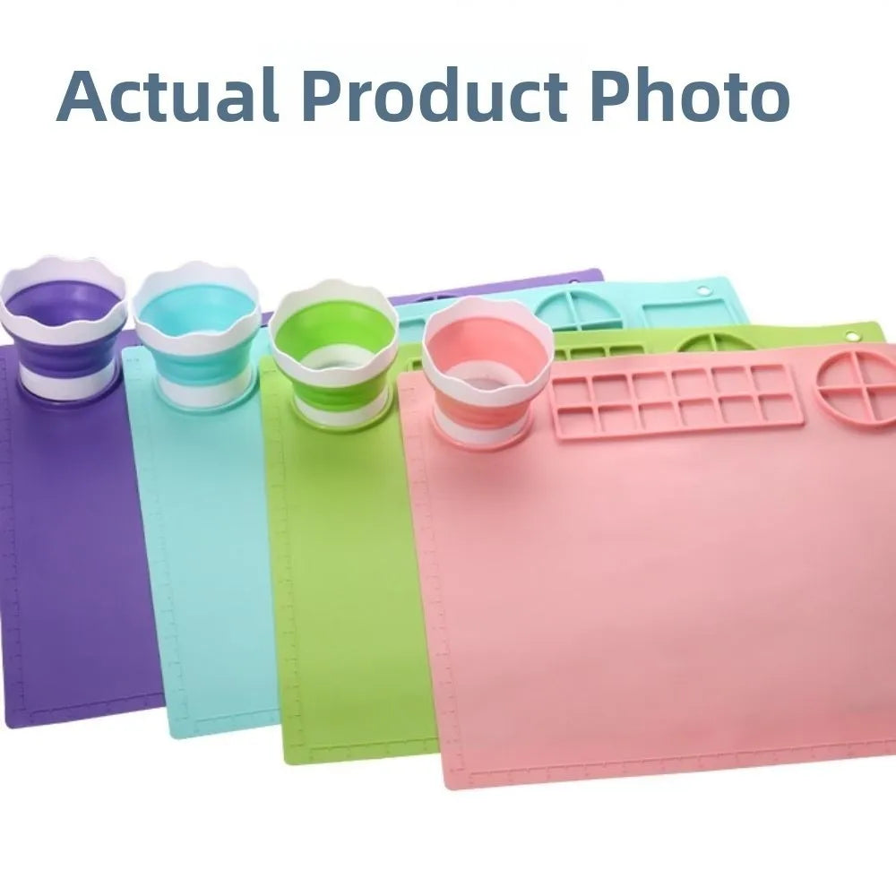 Silicone Painting Mat Crafts Hexagon Art Silicone Pad