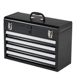 SucceBuy 20.5in Metal Tool Box Portable 4-Drawers Tool Chest